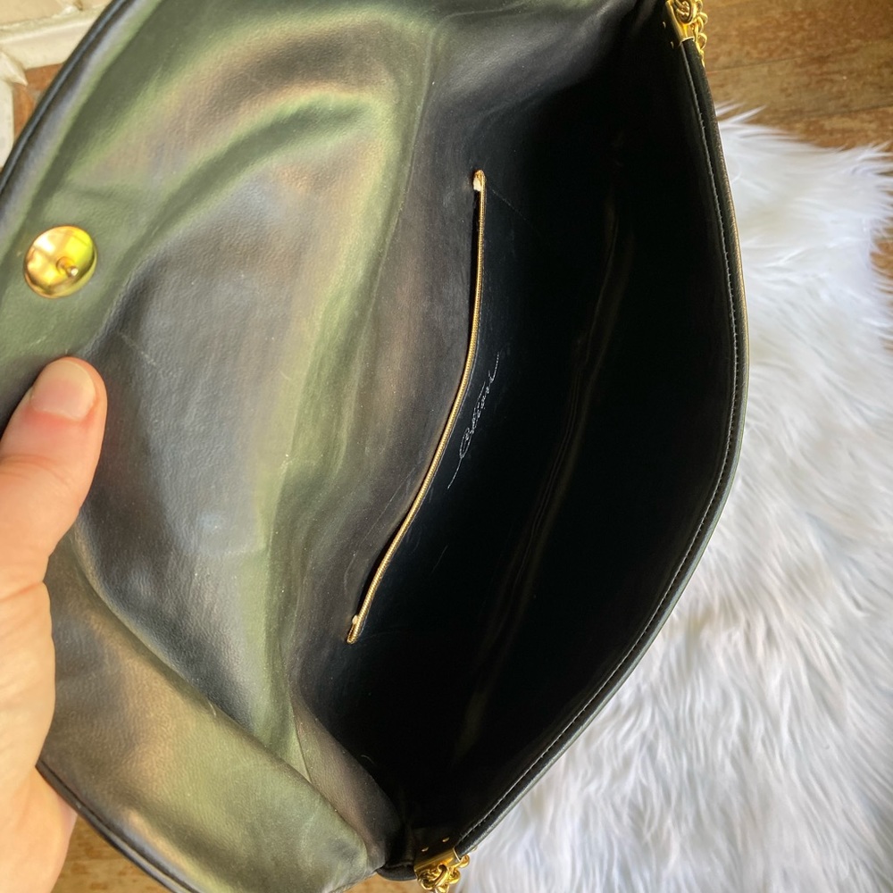C. Fiori C Fiori black & gold crossbody purse bag vintage - Picture 8 of 13